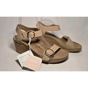 Birkenstock Papillio Soley Sandstone Suede Sandal Platform Wedge Sz EU 39 US 9